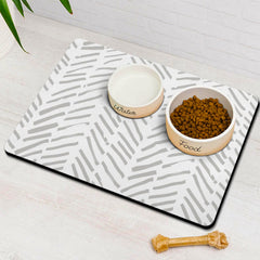 Alfombrilla Ayiashiab para alimentación de perros absorbente mantiene seco el área de comida.