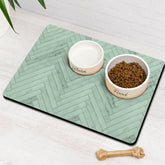 Ayiashiab Almohadilla de alimento para perro absorbente, mantiene el suelo limpio durante cada comida.
