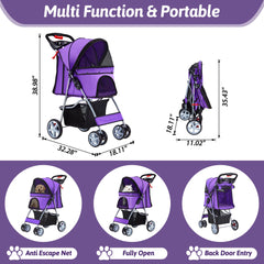 Azaeahom carrito plegable para guardarlo fácilmente