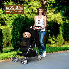 Azaeahom Paseador Mascotas, plegado compacto para guardar en coche o armario.