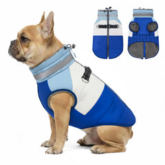 Azuza chaqueta impermeable para perro, cierre trasero fácil de colocar.