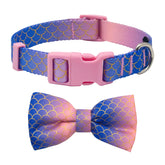 Azuza collar-pajarita sirena degradado, ideal para fiestas y sesiones de fotos