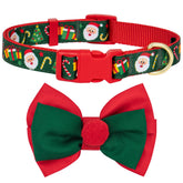 Collar azuza con estampado navideño Santa, ideal para fotos familiares