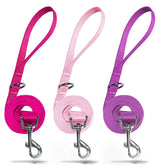 correa azuza de nailon rosa fucsia con diseño de frutas, ideal para paseos