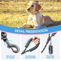 BAAPET correa para perro cuerda resistente para caminatas diarias y durabilidad