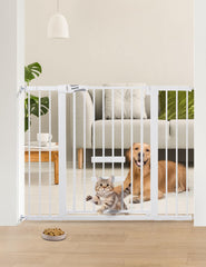 Babelio puerta bebe 36 pulgadas alta, ideal para pasillos amplios.