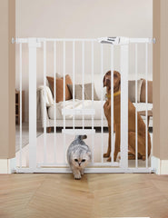 Puerta BABELIO para bebés de 36 pulgadas, seguridad para niños y mascotas.