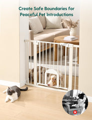 BABELIO puerta seguridad para escaleras: estructura robusta y estable.