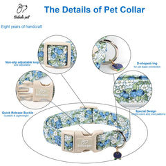 Babole Pet collar con hebilla resistente y detalle de arándano, seguridad para perros activos