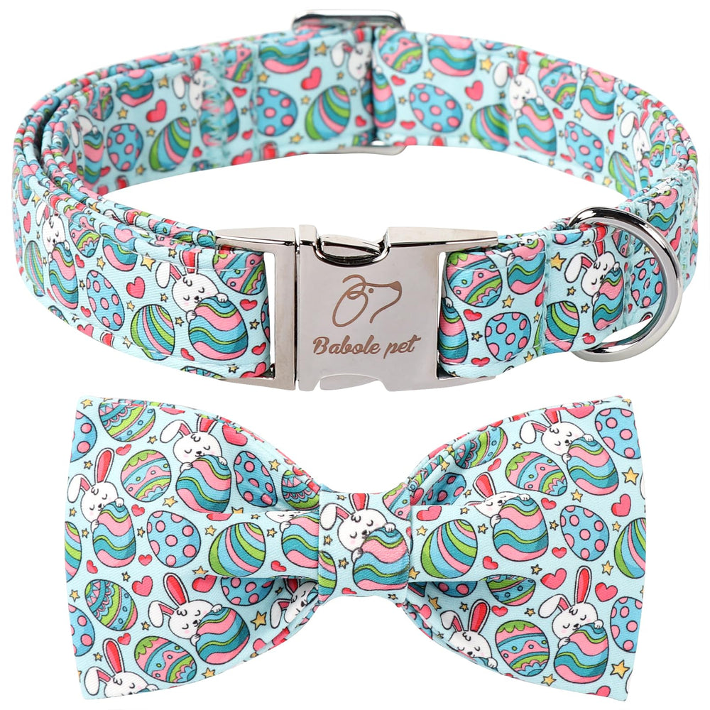 Collar Babole Pet con lazo de Pascua para perro pequeño, cómodo y elegante.