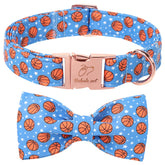 Collar Babole Pet con lazo azul ajustable para paseos cómodos.