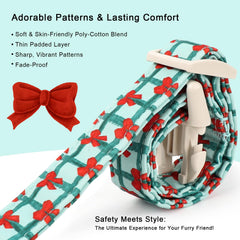 Collar Babole Pet navideño XS con cierre rápido para uso diario.