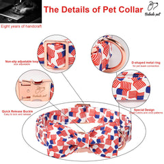 La pajarita desmontable del collar Babole Pet facilita cambios de estilo.