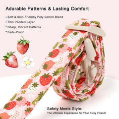 Babole Pet collar frambuesa grande con anilla en D para correa.