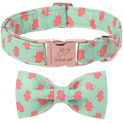 Collar Babole Pet con lazo de Pascua para paseo diario cómodo y seguro