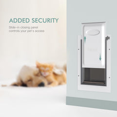 Baboni panel de cierre para puerta de mascota grande, facilita el control de acceso diario