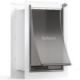 Baboni puerta para mascotas con pared y túnel telescópico para acceso cómodo.