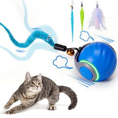 BABORUI bola-interactiva-gato-3-colas: ideal para entretener y estimular la caza en casa.