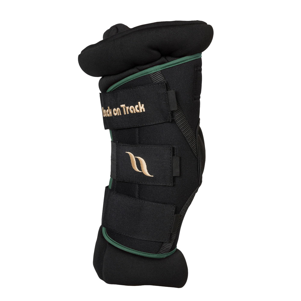 Back on Track Royal Hock Boots Deluxe, vista frontal, protección del corvejón para mayor confort.