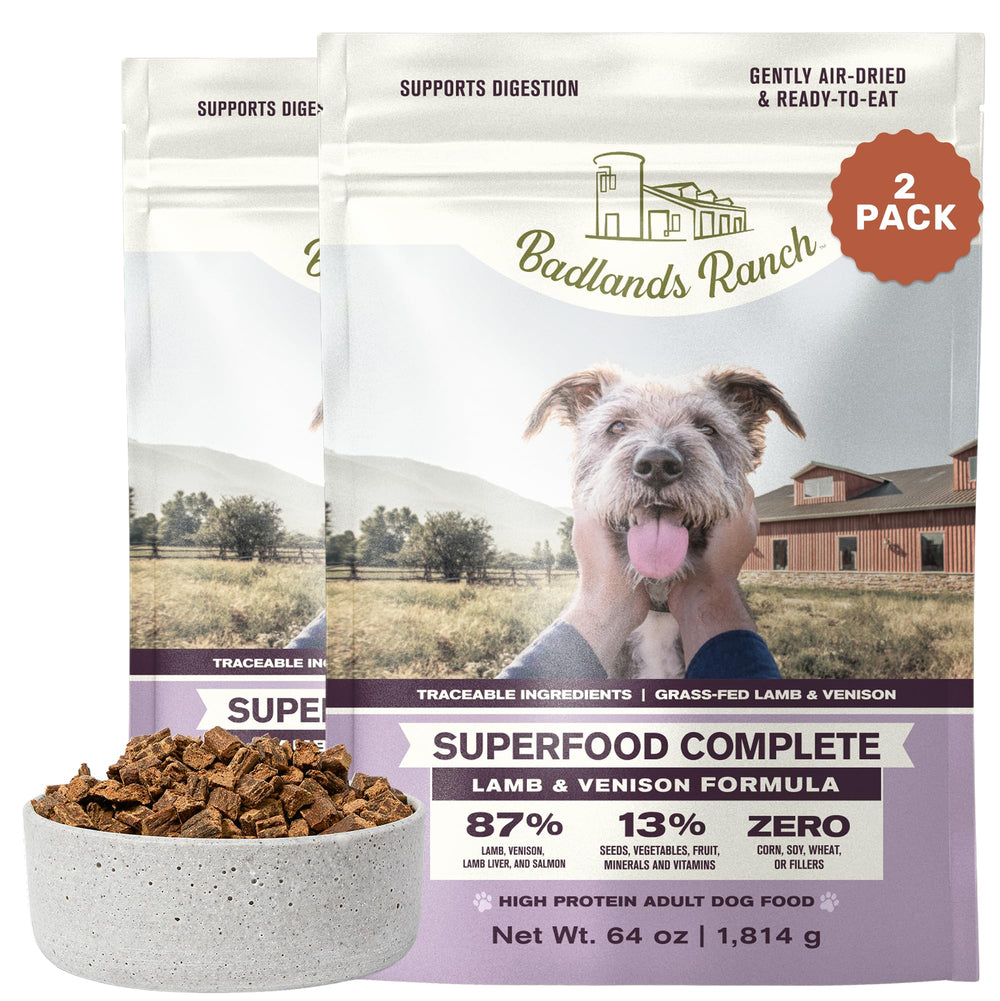 BADLANDS RANCH alimento para perros cordero-venado en bolsas listas para servir