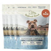 BADLANDS RANCH Superfood Complete en bolsa 4-pack, nutrición conveniente para perros activos