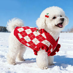 BAEJMJK ajuste lateral de la sudadera para perro, color Rojo Cereza, talla S.