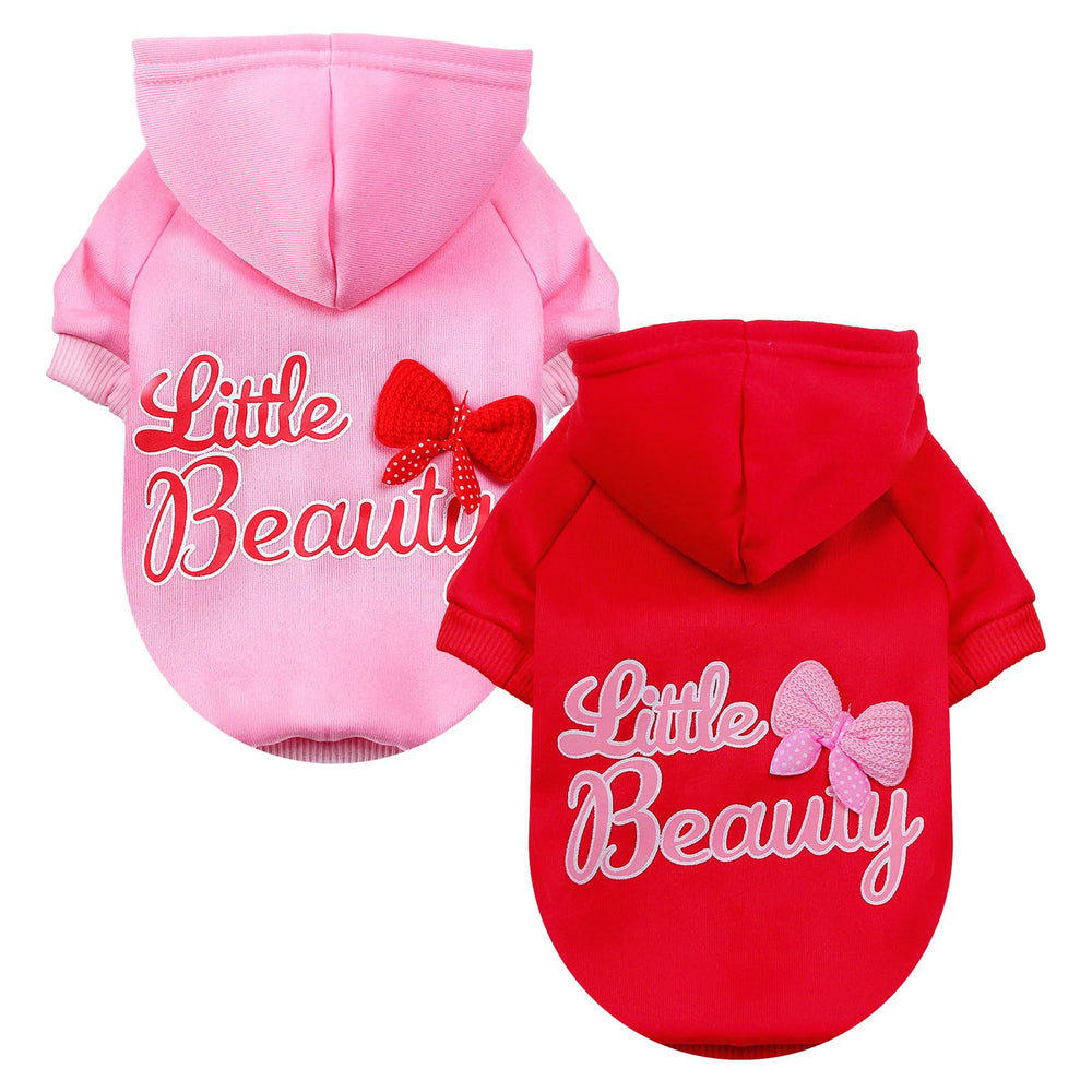 BAEJMJK suéter con capucha para perro pequeño rosado, perfecto para paseos con estilo