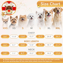 Tallas XS-XXL para un ajuste cómodo en perros pequeños y grandes.