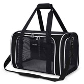 Baglher transportín blando para mascotas, ideal para viajes cortos y cómodos.