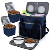 BAGLHER bolsa de viaje para perros, exterior azul oscuro, ideal para viajar con tu mascota.