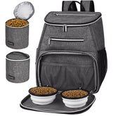 Mochila BAGLHER para viaje de perro gris, ideal para salidas con mascotas.