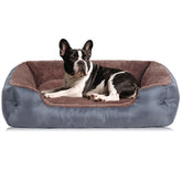 BAILARY cama para perro pequeño con felpa suave y borde de soporte para mayor comodidad.