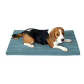 BALANCE Dog Crate Bed vista frontal, confort estable para dormir.