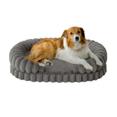 BALANCE cama para perro calmante, vista redonda de 36 pulgadas, favorece descanso profundo.
