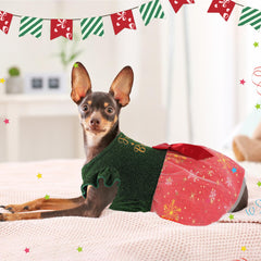 Baobicute diseño navideño con tul y lazo, perfecto para eventos.