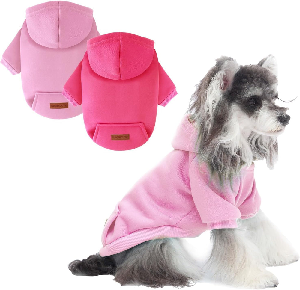 Baobicute sudadera capucha para perros; dos juegos para conjuntos variados.