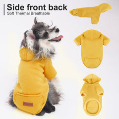 Baobicute sudadera perro capucha, diseño ligero para razas pequeñas en invierno.