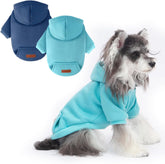 Baobicute dos sudaderas con capucha para perros pequeños con bolsillos, diseño práctico para paseos