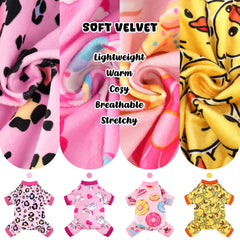 BAOBICUTE pijamas con estampados fresa, pato y cerdito, estilo divertido