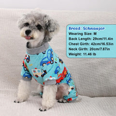 Baobicute pijamas perro estampado pato, ideal para paseos nocturnos