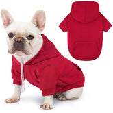 Baobicute sudadera para perro con capucha y diseño de cuadros para climas fríos.