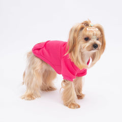 BAOBICUTE sudadera para perro, vista trasera, diseño a juego y bolsillos.