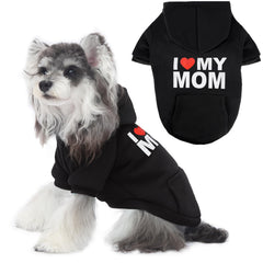 Baobicute sudadera para perro mediano-grande con capucha, ajuste cómodo para paseos fríos.