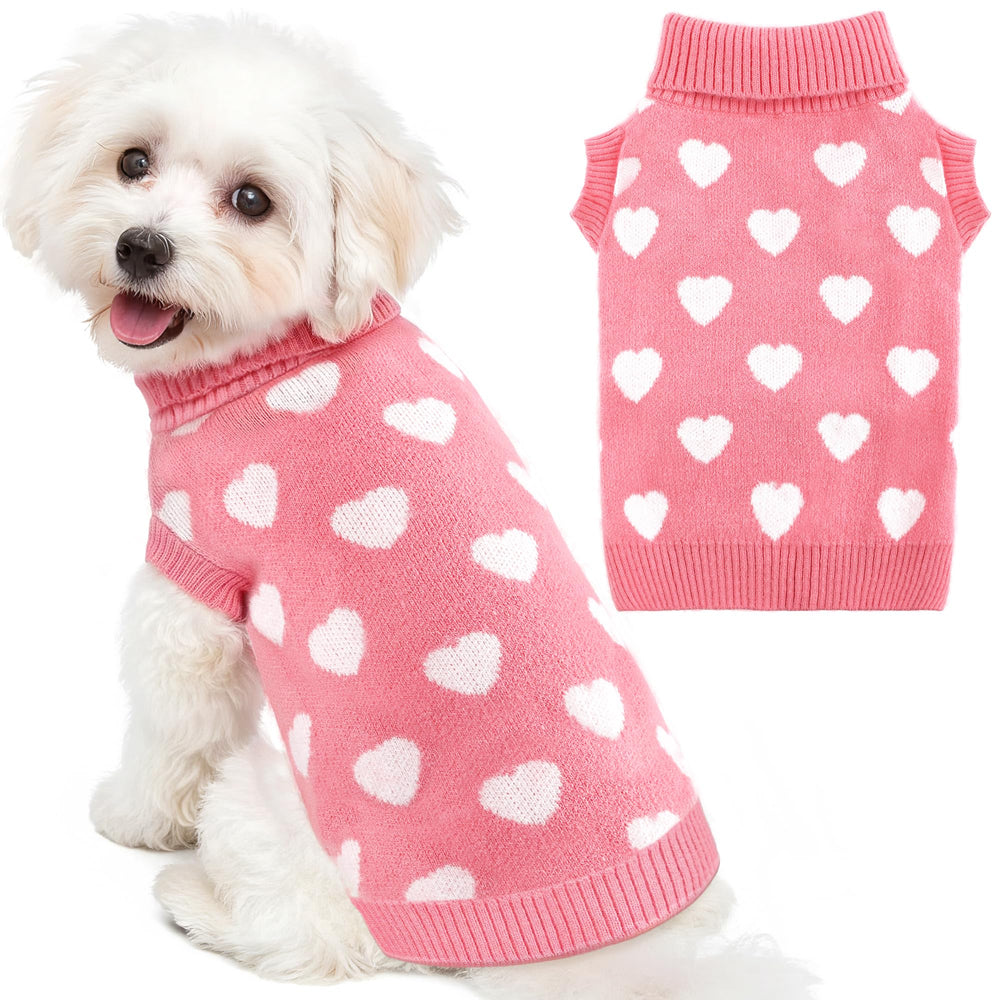 Baobicute sudadera para perro San Valentín con corazones, ideal para paseos festivos