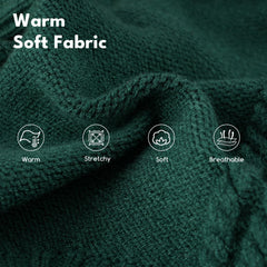 Baobicute suéter con textura trenza para perro grande, abrigo suave