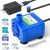 Baofum IP68 DR-DC160 con LED, bomba submersible para fuentes de gatos con iluminación nocturna.