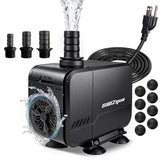 BaoZqua bomba submersible 320GPH frontal para instalación rápida en acuario