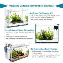 BaoZqua sistema de biofiltración y aireación para acuario