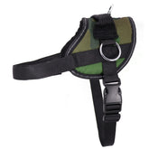Arnés Bark Appeal No-Tiro Camuflaje Verde, vista frontal, control cómodo en paseos.