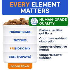 BARK&SPARK premio sabor tocino, masticables para perros.